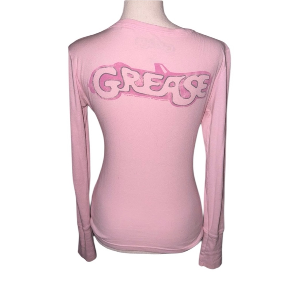 Grease Movie Graphic Long Sleeve Baby Pink Top Size Medium - Picture 4 of 6